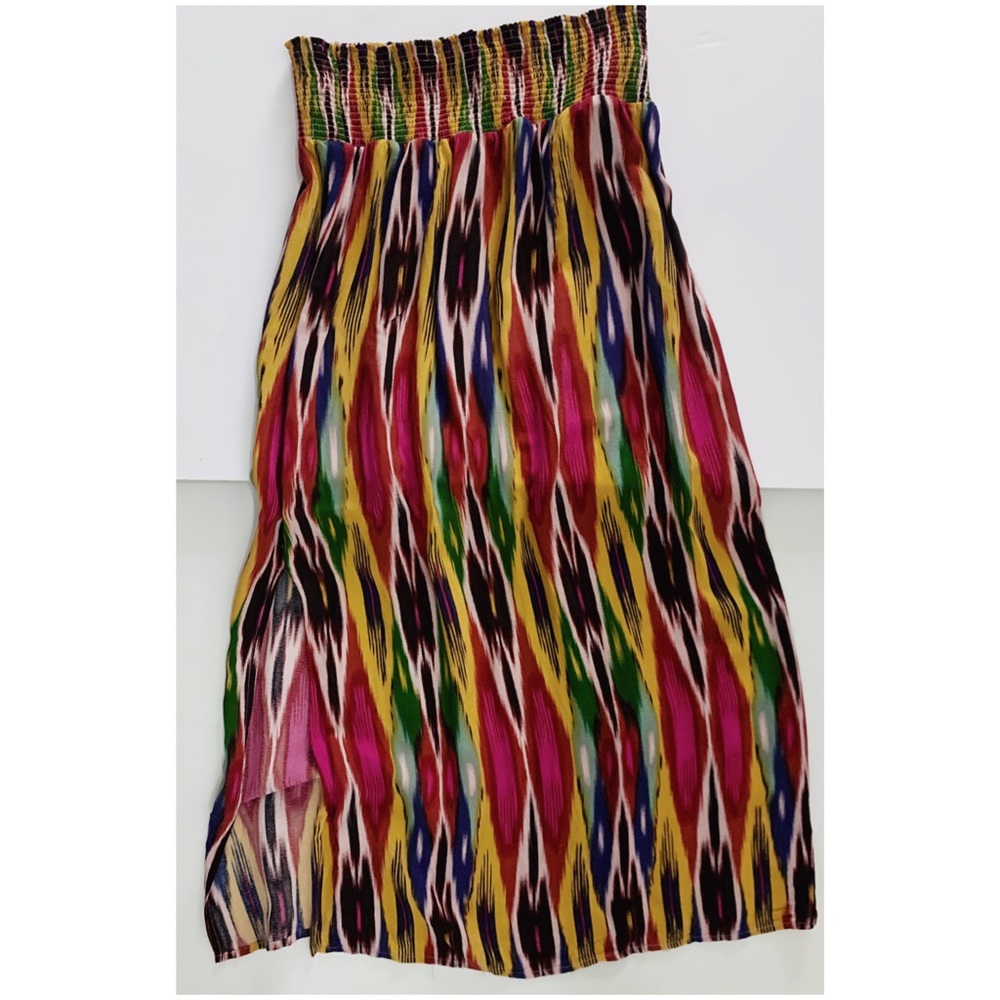 Anthropologie ikat maxi skirt